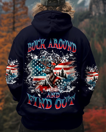 Maxcorners Buck Around And Find Out Deer Hunting All Over Print LM1601
