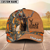 Maxcorners Elk Hunting Leather Pattern Personalized 3D Cap