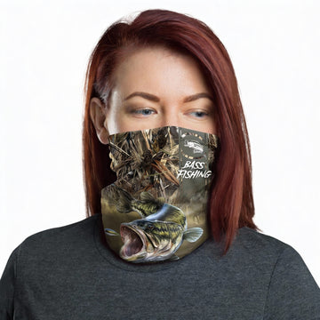 Maxcorners Bass Fishing Nature Neck Gaiter