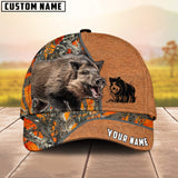 Maxcorners Boar Hunting Leather Pattern Personalized 3D Cap
