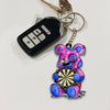Maxcorners Darts Zombie Teddy Bear 3D Keychain