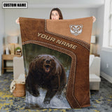 Maxcorners Personalized Bear Hunting Blanket