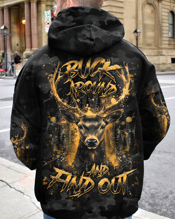 Maxcorners Buck Around And Find Out Deer Hunting All Over Print LM1601