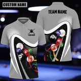 Maxcorners Billiards Ball Colourful Personalized 3D Polo Shirt