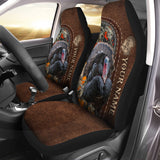 Maxcorners Personalized Name Turkey Hunting Camo Car Seat Covers