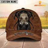 Maxcorners Hunting ( More Animal Option ) Leather Pattern Classic Personalized Cap