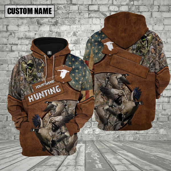 Maxcorners Custom Name Goose Hunting Shirt 3D All Over Printed Clothes