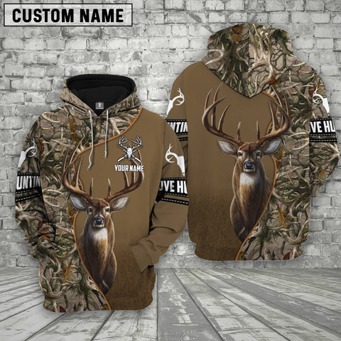 Maxcorners Deer Hunting Personalized Name 3D Shirts