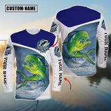 Maxcorners Mahi mahi Fishing Customize Name 3D Shirts