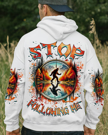 Maxcorners Stop Following Me Bigfoot All Over Print LM1601