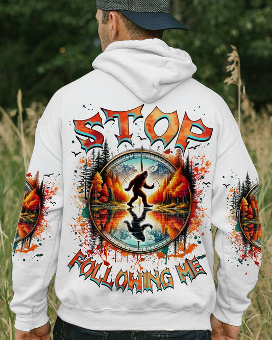 Maxcorners Stop Following Me Bigfoot All Over Print LM1601