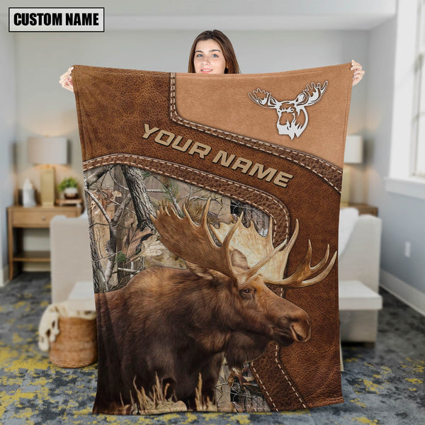 Maxcorners Personalized Moose Hunting Blanket