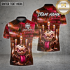 Maxcorners Bowling Ball Monster Brick Street Style Multioptions Personalized Name, Team Name Unisex 3D Shirt
