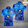 Maxcorners Bowling Panda Neon Graffiti Street Glow Multioptions Personalized Name, Team Name Unisex 3D Shirt