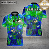 Maxcorners Bowling Wolf Neon Graffiti Street Glow Multioptions Personalized Name, Team Name Unisex 3D Shirt