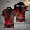 Maxcorners Bowling Fire Demon Inferno Power Multioptions Personalized Name, Team Name Unisex 3D Shirt
