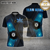 Maxcorners Billiards 8 Ball Hex Pattern Multioptions Personalized Name, Team Name Unisex 3D Shirt (4 Colors)