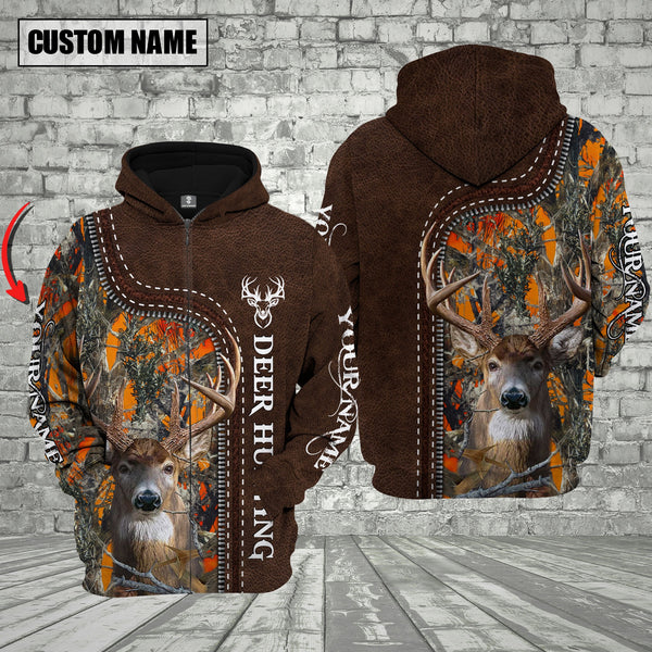 Maxcorners Custom Name Deer Hunting Shirt 3D All Over Printed Clothes