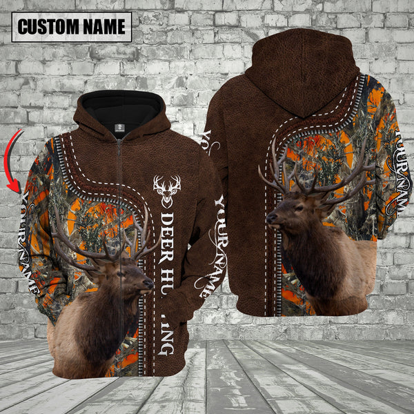 Maxcorners Custom Name Elk Hunting Shirt 3D All Over Printed Clothes