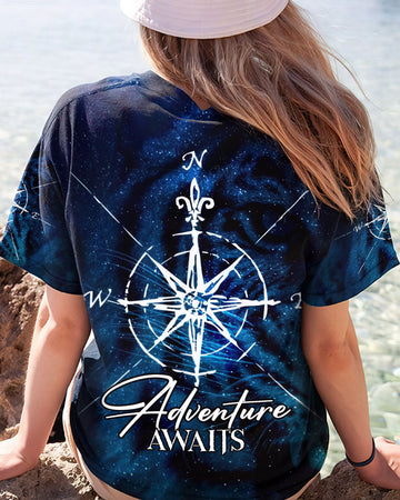 Maxcorners Adventure Awaits Compass All Over Print LM2101