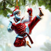 Maxcorners Custom Name Taekwondo Ornament, Taekwondo Christmas Gift 2D Flat LM2211
