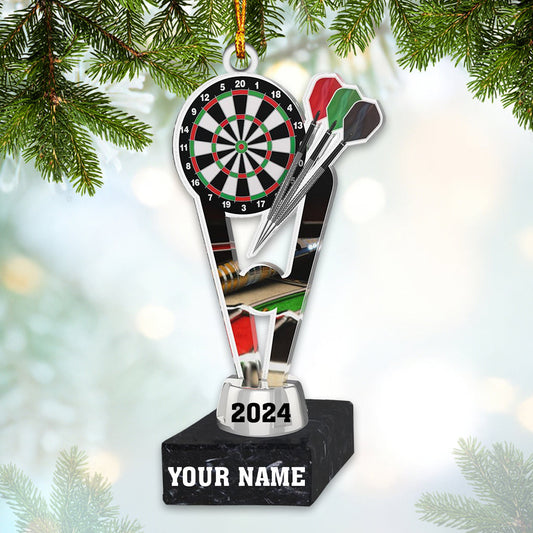 Maxcorners Champion Darts Cup Home Decor Christmas Ornament, Personalized Ornament 2D Flat LM2211