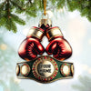 Maxcorners Custom Name Boxing Champion Ornament, Boxing Lover Christmas Gift 2D Flat LM2111