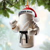 Maxcorners Custom Name Karate Ornament, Karate Christmas Gift 2D Flat LM2211
