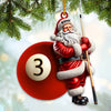 Maxcorners Custom Name Billiard Ornament, Billiard Lover Christmas  2D Flat LM2211