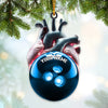 Maxcorners Custom Name Bowling Ornament, Christmas Gift for Bowling Lover35 2D Flat LM2111