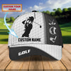 Maxcorners 3D Classic Cap Golf 2 Personalized Name Cap LM0402