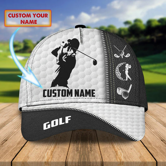 Maxcorners 3D Classic Cap Golf 2 Personalized Name Cap LM0402