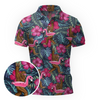 Maxcorners Sasquatch Loves Pink Floaties Golf Polo Shirt