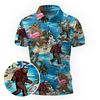 Maxcorners Bigfoot Island Getaway Golf Polo Shirt