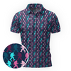 Maxcorners On Repeat - Teal Frequency Golf Polo Shirt