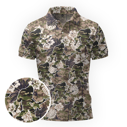 Maxcorners Tactical Sasquatch Squad Golf Polo Shirt