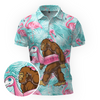 Maxcorners Sasquatch Loves Pool Parties Golf Polo Shirt
