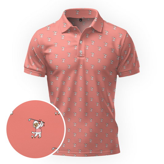 Maxcorners Little Bigfoot Swing Golf Polo Shirt