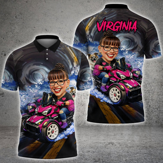 Maxcorners Bowling Multicolor Customized Name, Team Name 3D Shirts For Virginia Velez