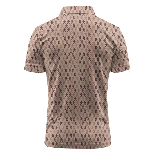 Maxcorners On Repeat - Sand Print Golf Polo Shirt