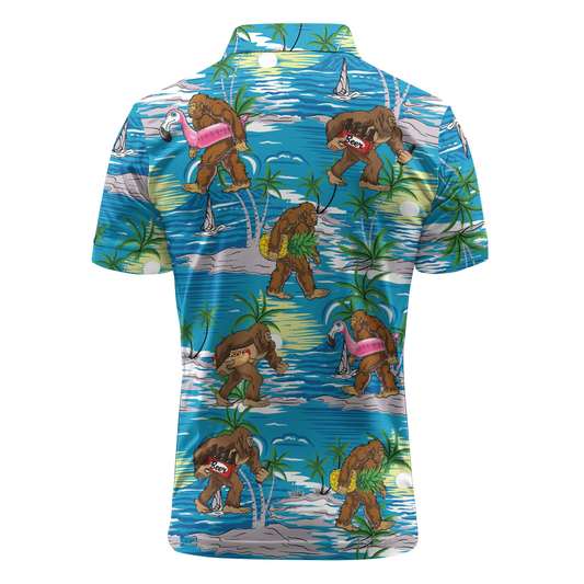 Maxcorners Beach Break Bigfoot Golf Polo Shirt