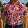 Maxcorners Patriot Sasquatch Mode Golf Polo Shirt