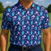 Maxcorners Midnight Party Golfer Golf Polo Shirt