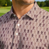 Maxcorners On Repeat - Sand Print Golf Polo Shirt