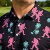 Maxcorners Midnight Palm Stroll Golf Polo Shirt