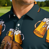 Maxcorners Sasquatch Six Pack Beer Golf Polo Shirt