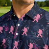 Maxcorners Dark Tropic Silhouette Golf Polo Shirt
