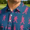 Maxcorners Pink Fairway Icons Golf Polo Shirt