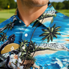 Maxcorners Bigfoot Catches Gnarly Waves Golf Polo Shirt