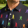 Maxcorners Neon Steps Society Golf Polo Shirt